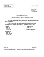 MIL MIL-L-1497F Notice 2 - Cancellation PDF