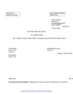 MIL MIL-O-46016 Notice 2 - Cancellation PDF
