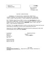 MIL MIL-T-7928/4A Notice 1 - Cancellation PDF
