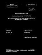 MIL MIL-T-83813 Notice 1 - Cancellation PDF