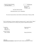 MIL MIL-Z-11410B Notice 2 - Inactivation PDF