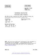 MIL MIL-PRF-27/165E Notice 1 - Validation 1 PDF