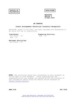MIL MS24242B Notice 3 - Validation 3 PDF