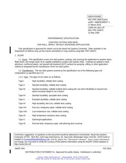 MIL MIL-PRF-24667C Interim Amendment 1 PDF