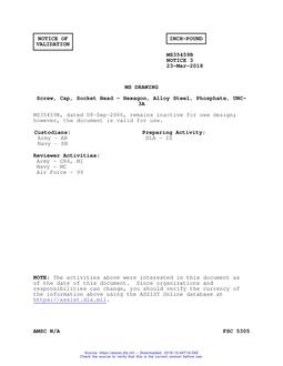 MIL MS35459B Notice 3 - Validation 3 PDF