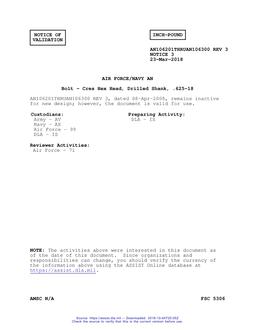 MIL AN106201THRUAN106300-3 Notice 3 - Validation 2 PDF