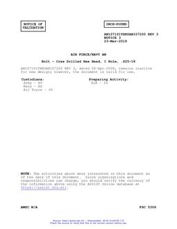 MIL AN107101THRUAN107200-3 Notice 3 - Validation 3 PDF