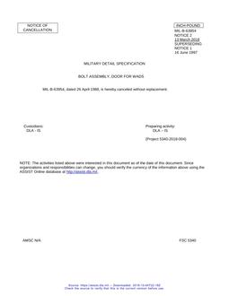 MIL MIL-B-63954 Notice 2 - Cancellation PDF