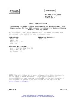 MIL MIL-DTL-55302/110H Notice 2 - Validation 2 PDF