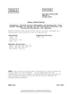 MIL MIL-DTL-55302/118E Notice 2 - Validation 2 PDF