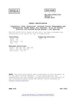 MIL MIL-DTL-55302/133C Notice 2 – Validation 2 PDF MIL MIL-DTL-55302/133C Notice 2 - Validation 2 PDF