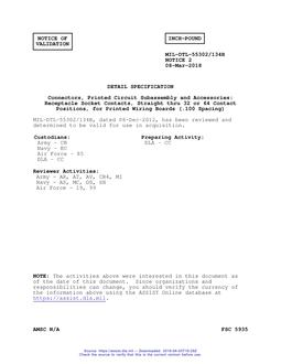 MIL MIL-DTL-55302/134B Notice 2 - Validation 2 PDF