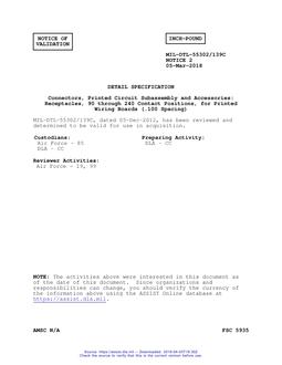 MIL MIL-DTL-55302/139C Notice 2 - Validation 2 PDF