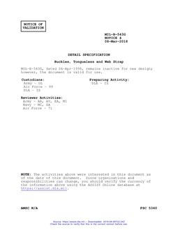 MIL MIL-B-543G Notice 4 - Validation 2 PDF