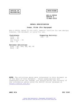 MIL MIL-L-3851E Notice 2 - Validation 1 PDF