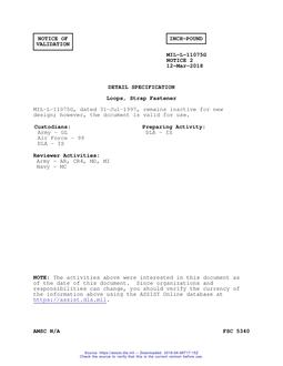 MIL MIL-L-11075G Notice 2 - Validation 1 PDF