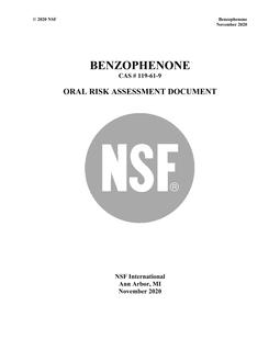 NSF Benzophenone – 2020 PDF