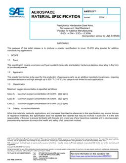 SAE AMS7021 PDF