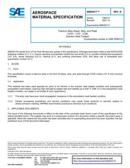 SAE AMS4917K PDF SAE AMS4917K PDF