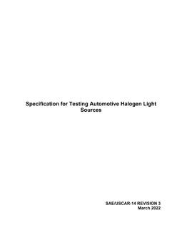 SAE USCAR14-3 PDF